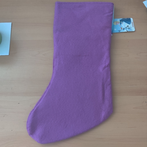 🆕 Purple Frozen Christmas stocking with snowflake imprints (2/$15) - Picture 2 of 6